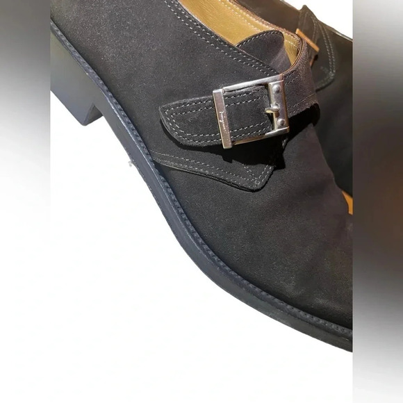 SALVATORE FERRAGAMO LAVORAZIONE ORIGINALE SUEDE/NUBUCK MONK LOAFERS 8.5 … main image 8